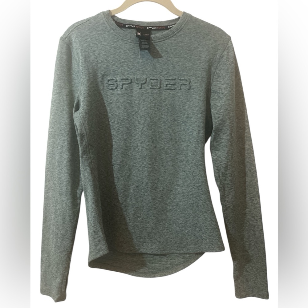Spyder Heathered Green Long Sleeve Shirt size S. NWOT